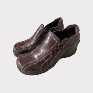 Aldo Women's Wedge Brown Frinuma Booties Size 9